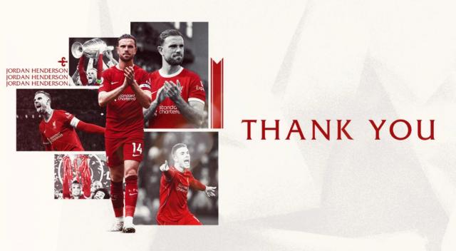 九游体育官网-利物浦官方：功勋队长亨德森离队，加盟达曼协作